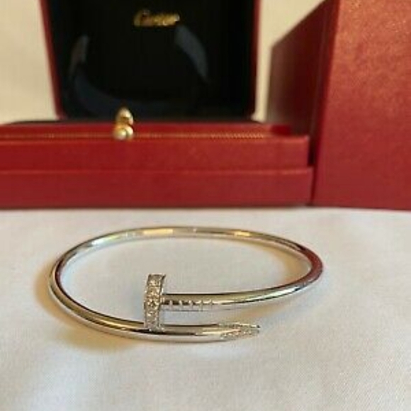 Cartier Juste Un Clou Diamond Bracelet in 18k Yellow Gold 0.58 CTW - Picture 3 of 5